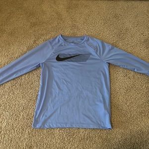 Blue Nike DRI-FIT long sleeve shirt boys size large